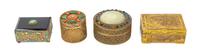 Four Chinese Metal Covered Boxes Length of largest 4 1/4 inches. — 20TH CENTURY
