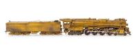 A United Scale Models Brass HO-Gauge Baldwin Locomotives 4-8-4 Locomotive and Tender
