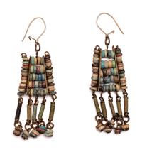 Two Egyptian Bead and Faience Necklaces and Earrings