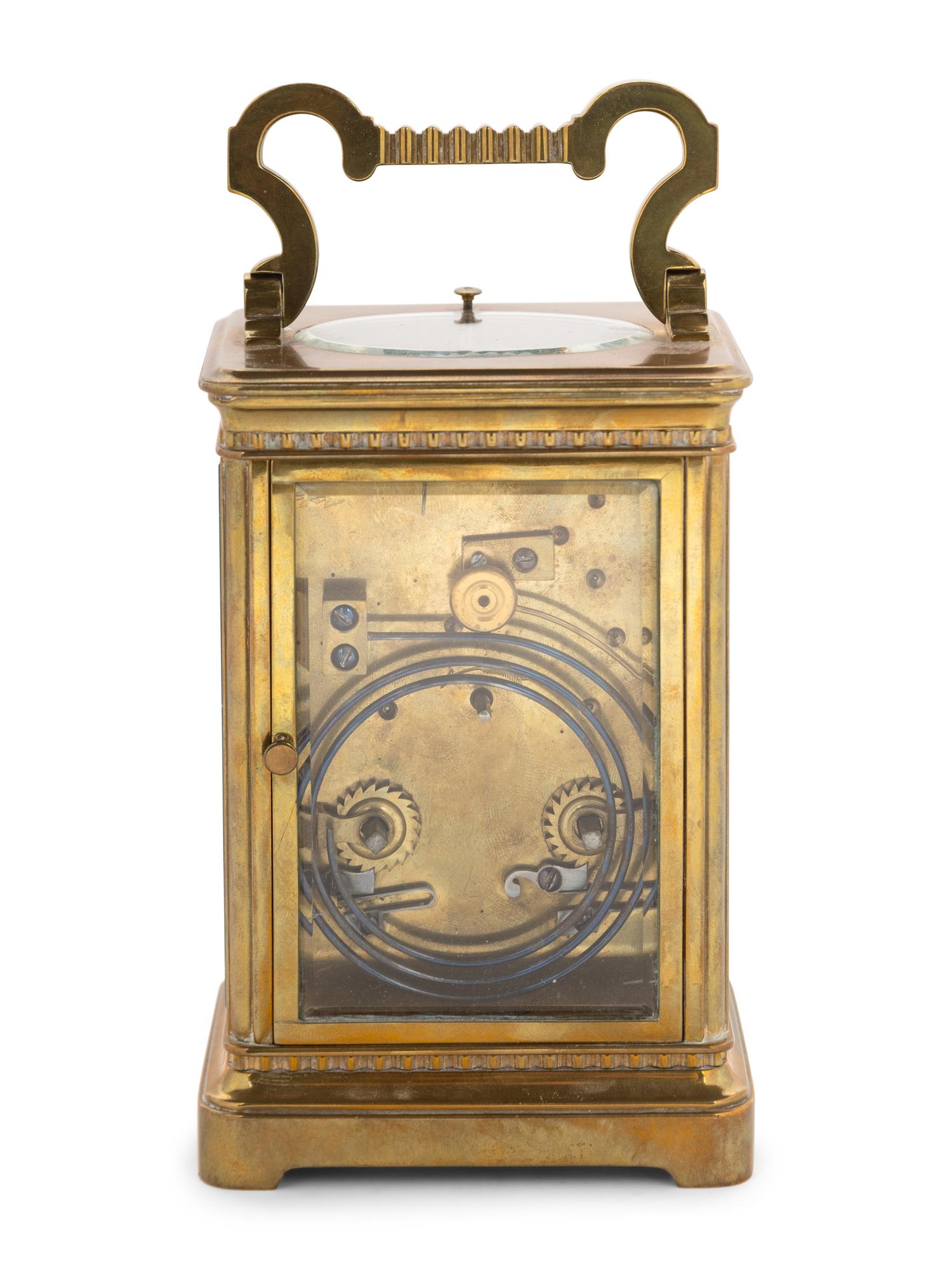 A Continental Brass Carriage Clock