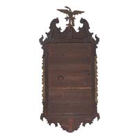 A George III Carved and Parcel-Gilt Mahogany Mirror