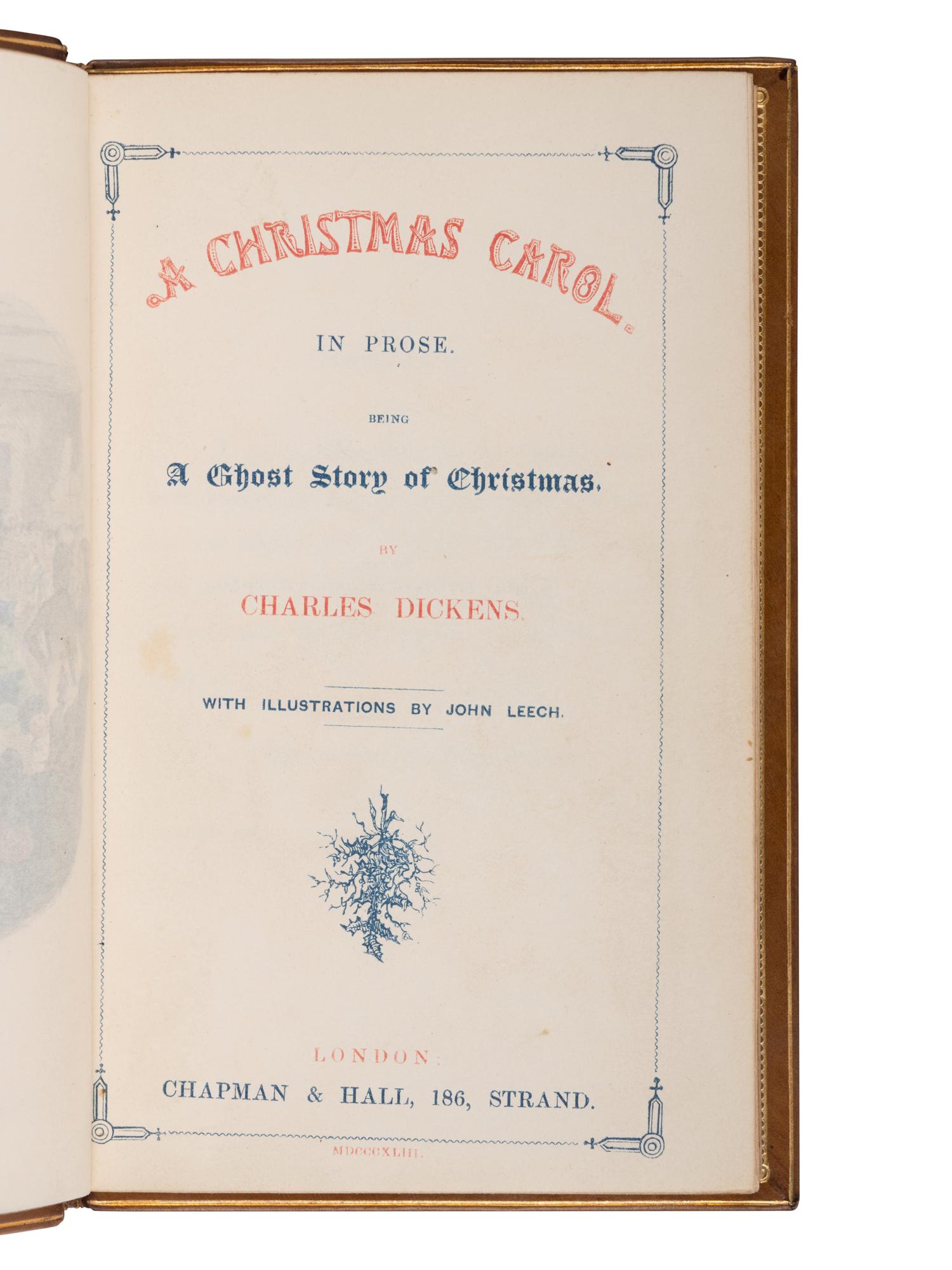 DICKENS, Charles (1812-1870). [Christmas Books]. London, 1843-1848.