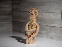 Tesuque Pottery Rain God, Display Size