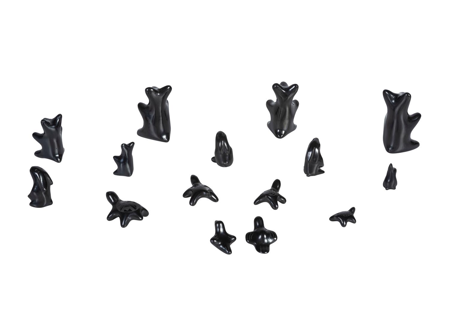 Assortment of Blackware Pottery Animals
