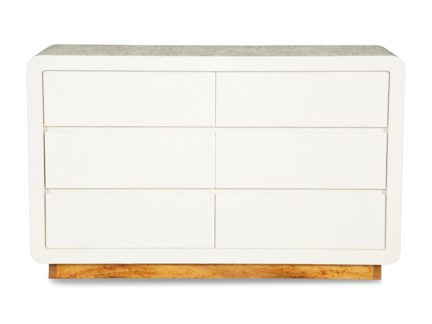 A Five-Piece Group of White Lacquered Furniture