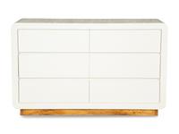 A Five-Piece Group of White Lacquered Furniture