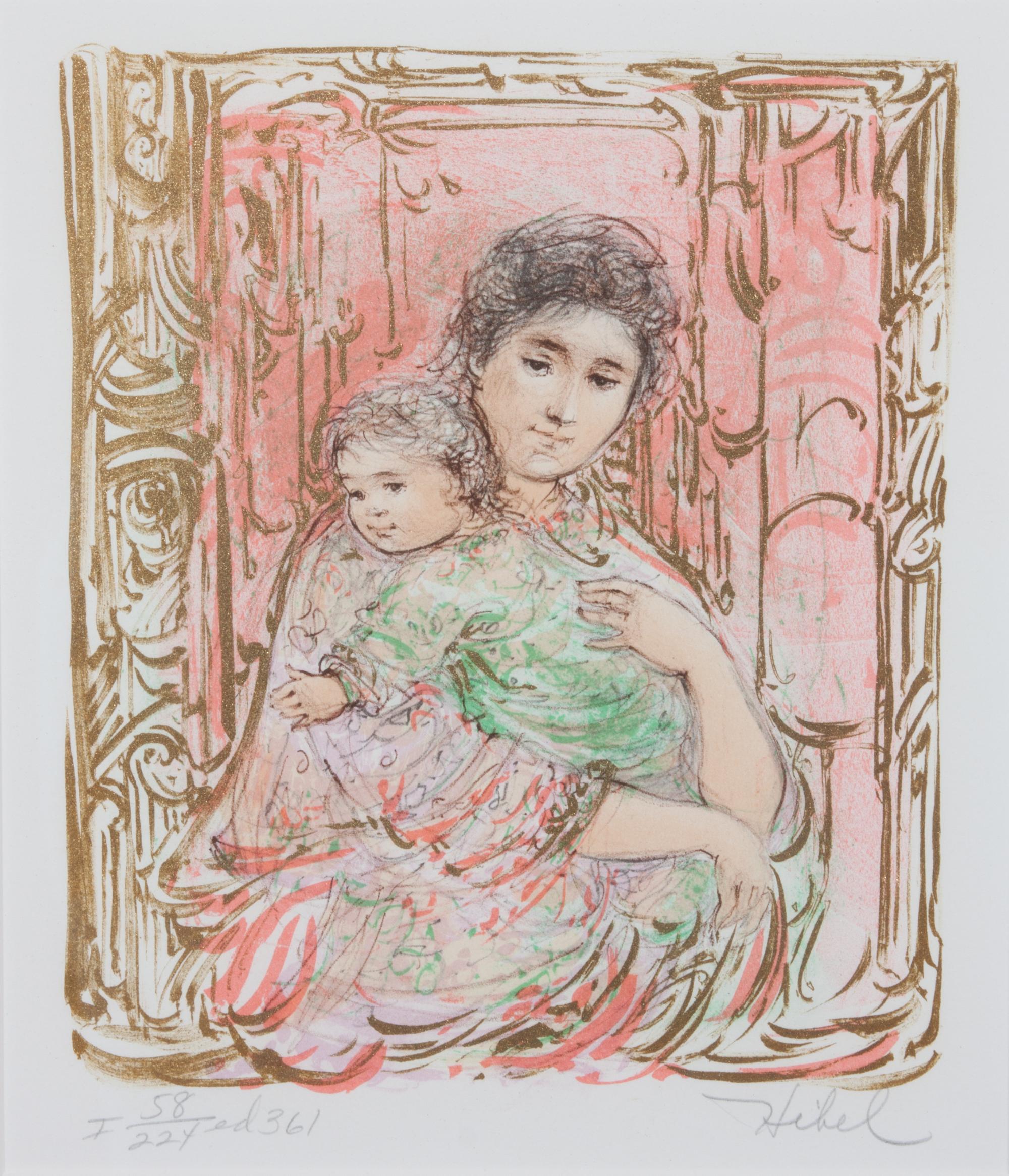 Edna Hibel, (American, 1917-2015), Mother and Child