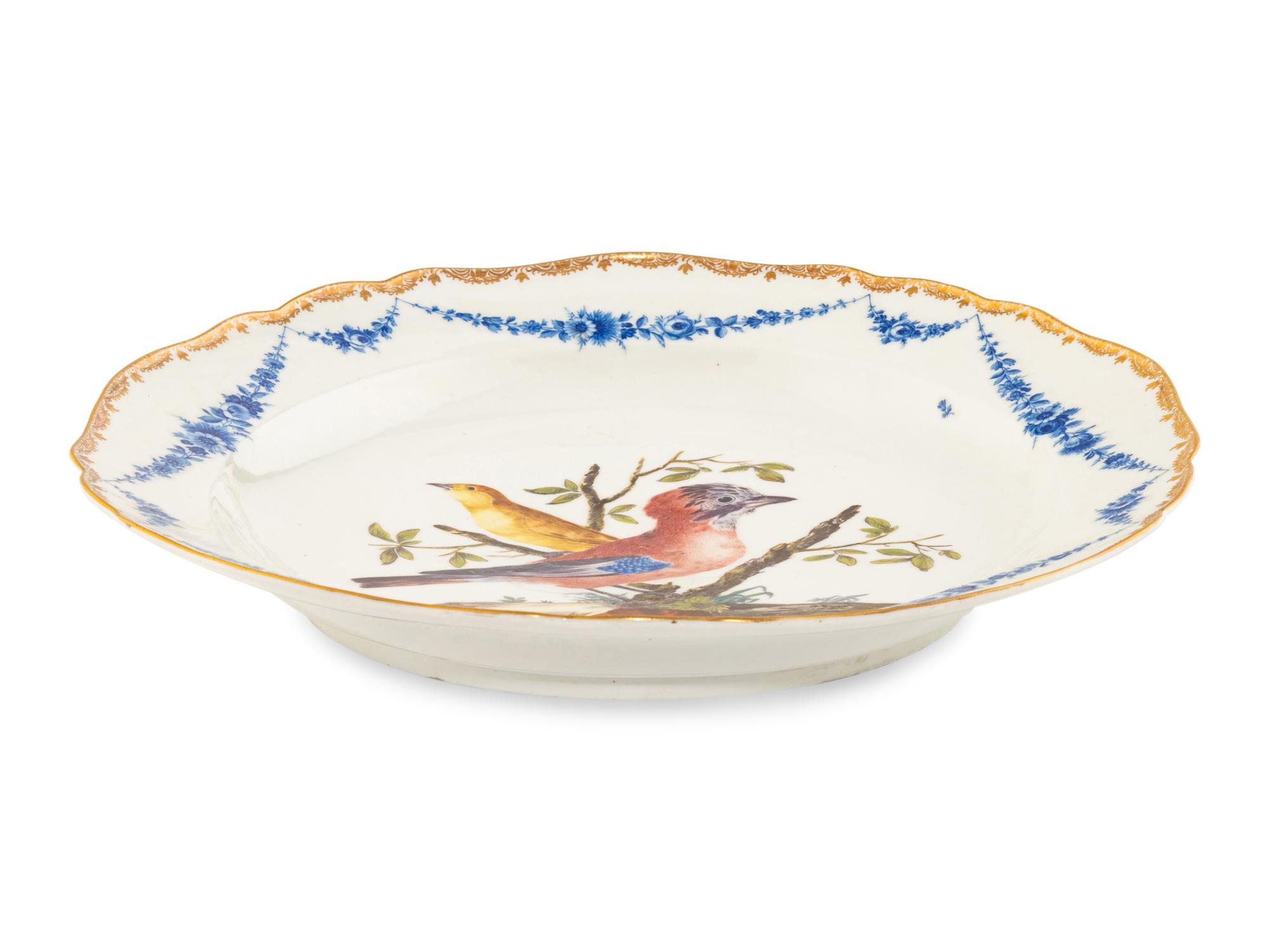 A Meissen Porcelain Ornithological Plate