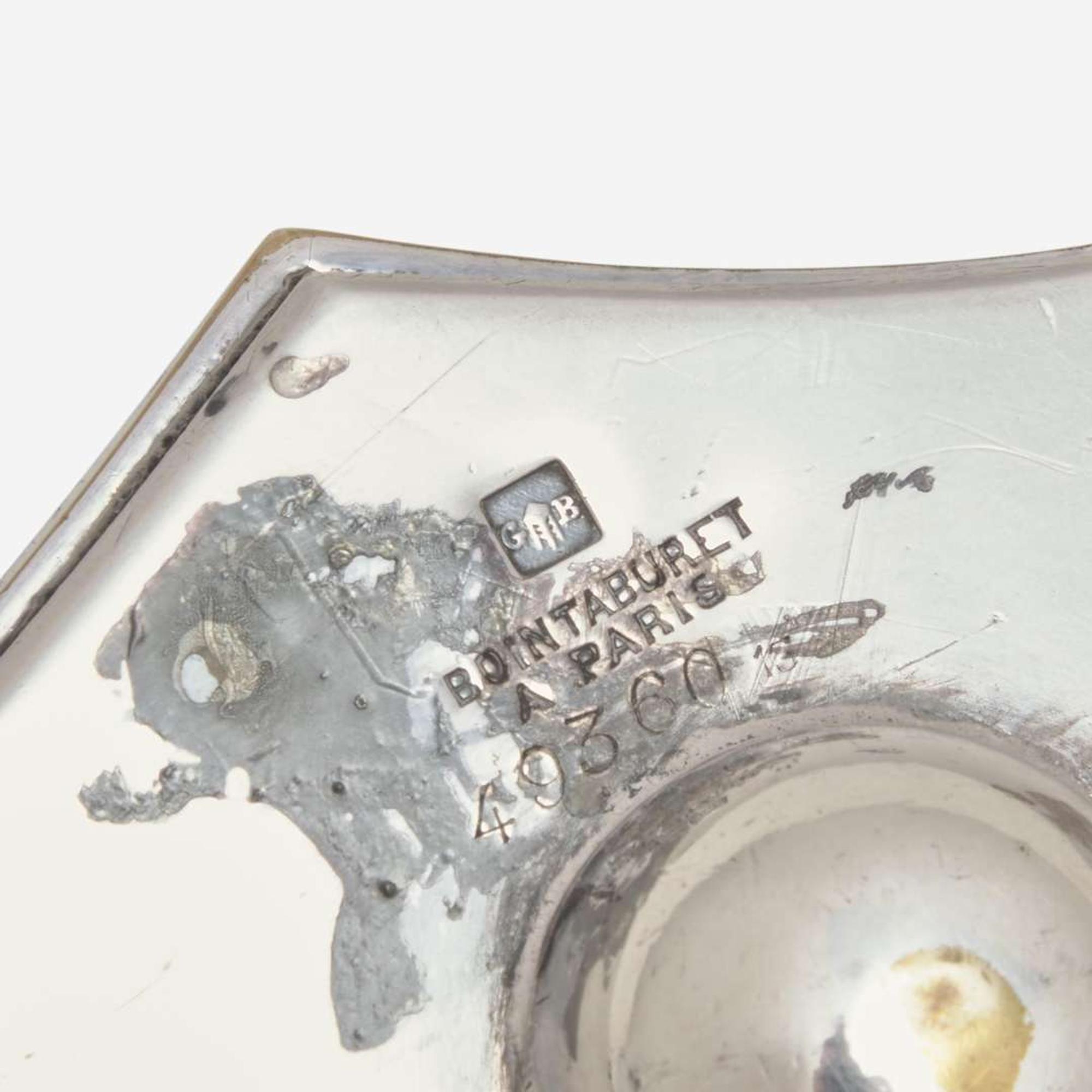 A pair of French silverplated and mirrored surtout de table Georges Boin and Emile Taburet, Boin-Taburet, Paris, 1873-1901