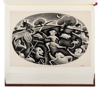 [LIMITED EDITIONS CLUB] -- [FRANCE, Anatole. Penguin Island .] TAYLOR, Richard (1902-1970). Cover title: "Set of Complete Illustrations for 'Penguin Island.' By Anatole France. Entered in the Limited Editions Contest by Richard Taylor." [New York, ca 1932-1933].