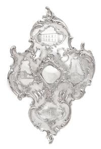 A Continental Silver Plaque Height 25 x width 16 1/4 inches.