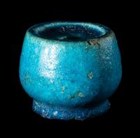 A Romano-Egyptian Faience Inkwell