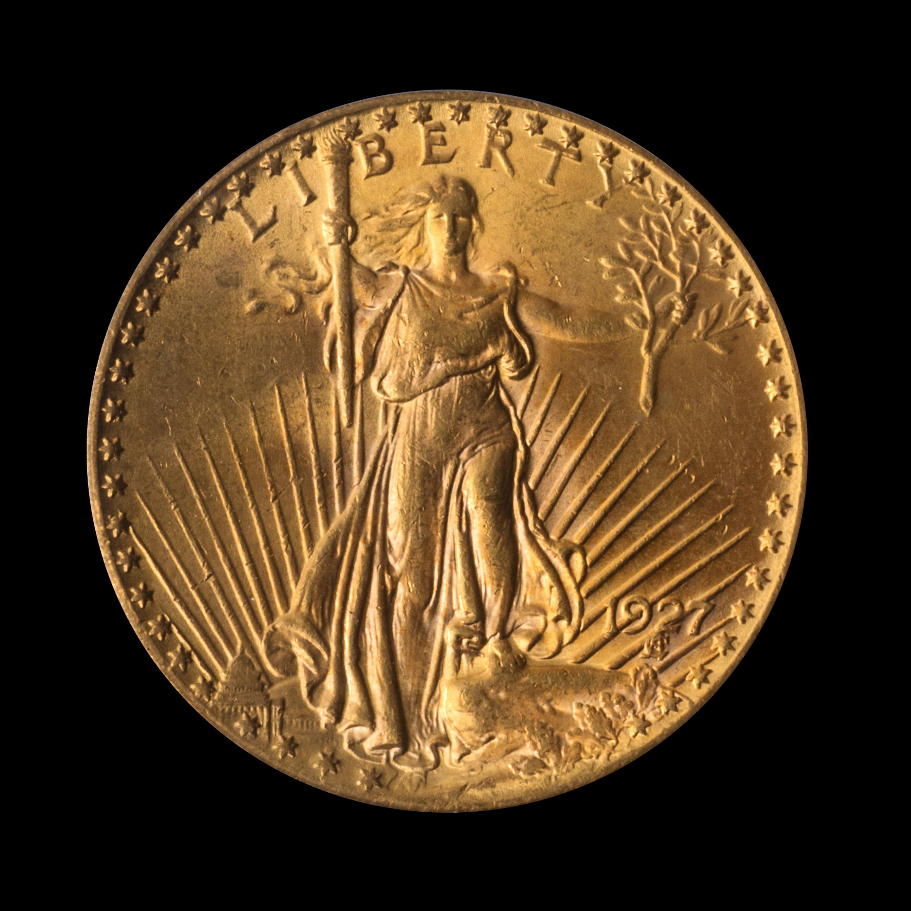 A United States 1927 St. Gaudens $20 Gold Coin