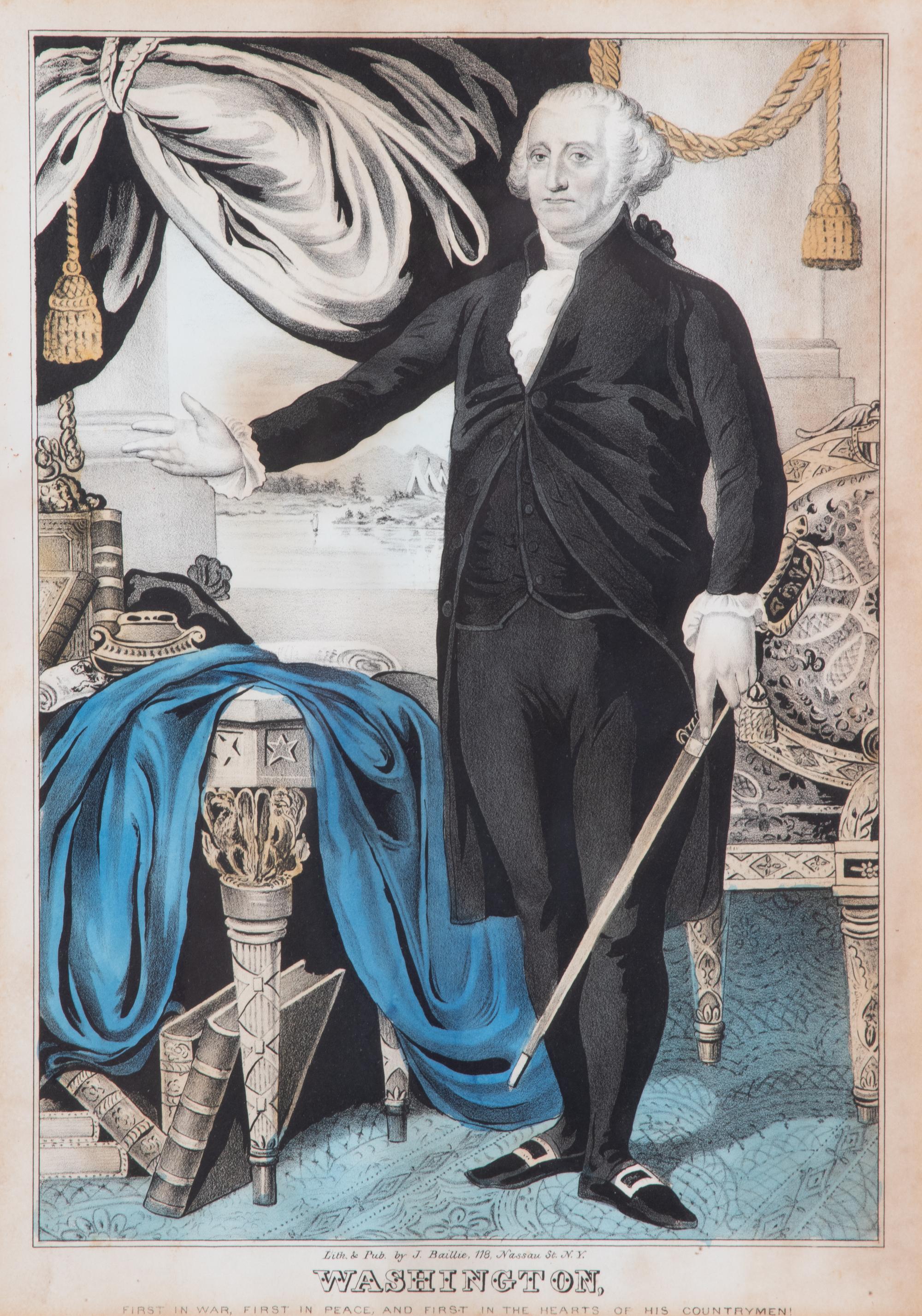 Washington, First in War, First in Peace, and First in the Hearts of His Countrymen — circa 1850