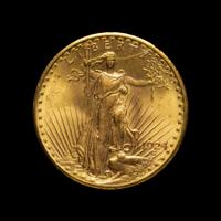 A 1924 Saint Gaudens $20 Gold Coin