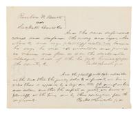 LINCOLN, Abraham (1809-1865). Autograph legal document signed twice ("Parks and Lincoln"), [Springfield], [filed] 1 April 1859.