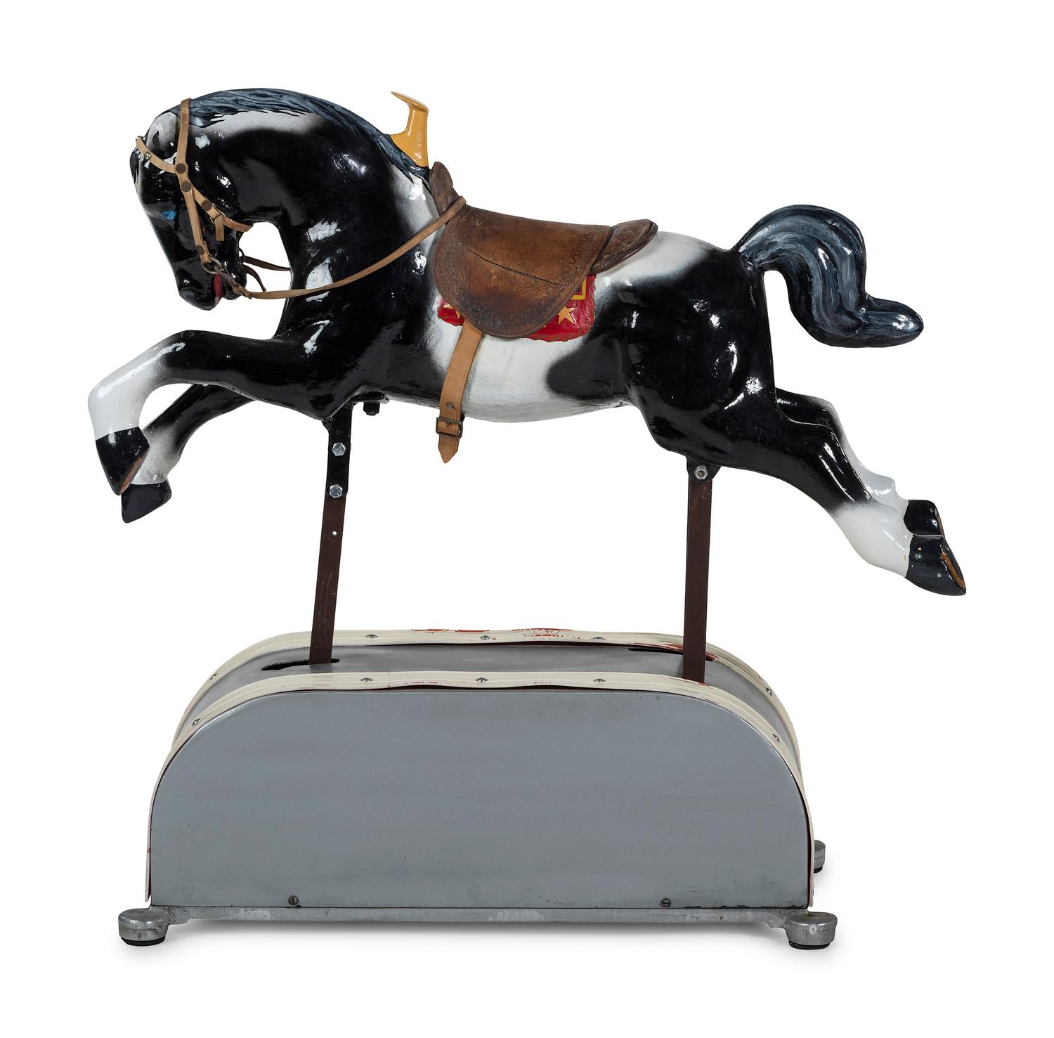 An Electric Painted Riding Horse