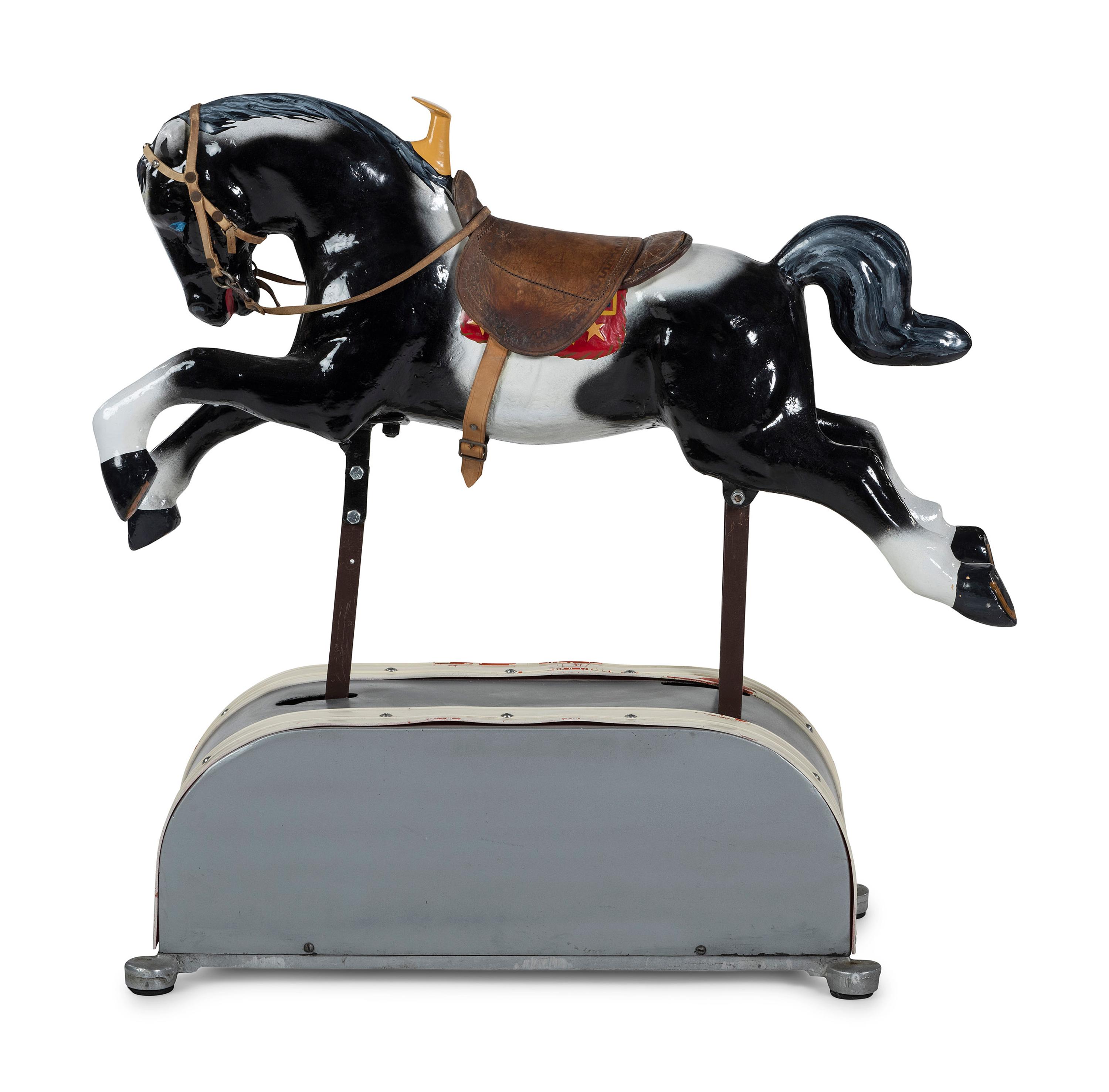 An Electric Painted Riding Horse