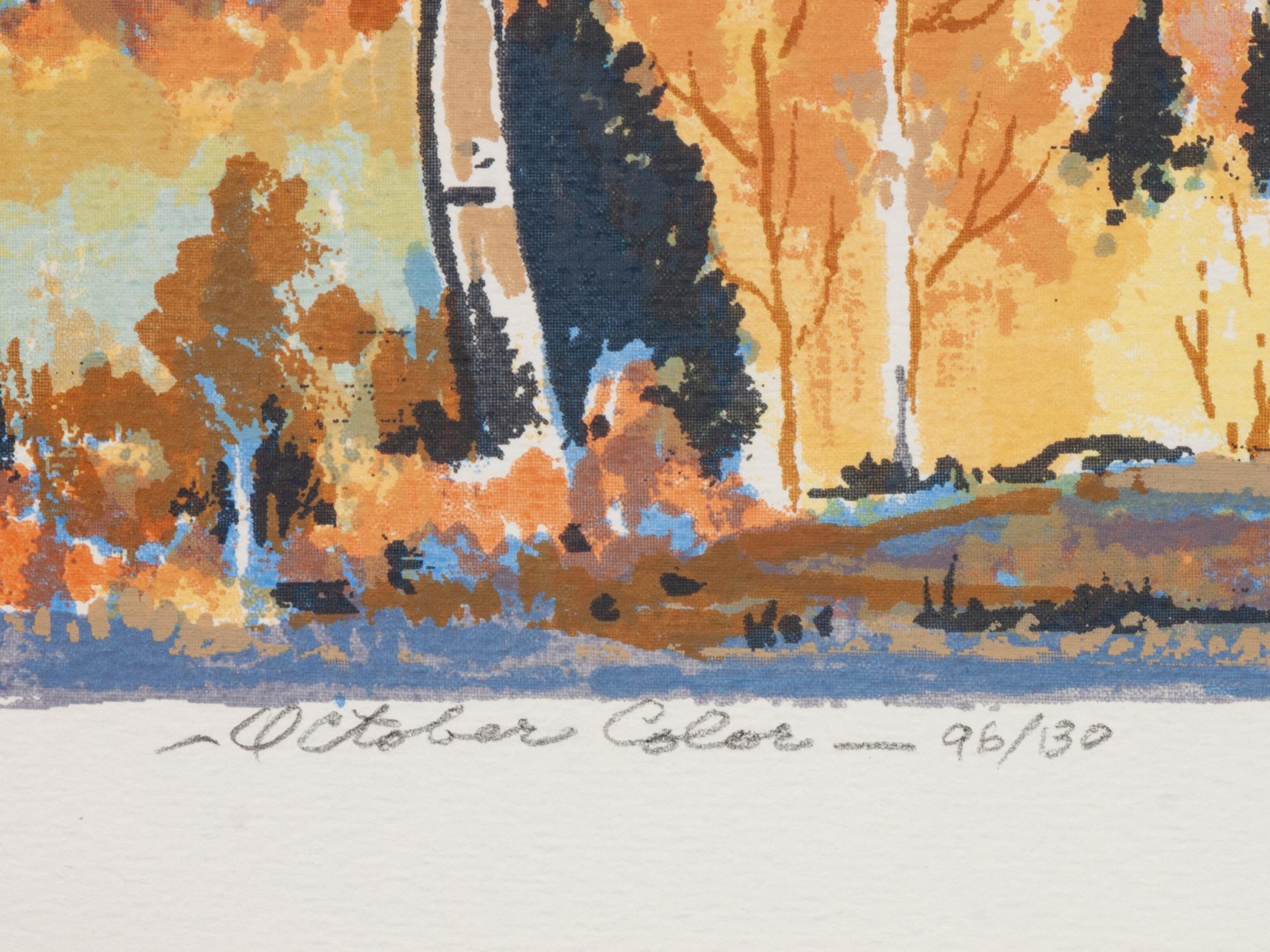 Five Works: October Color , edition 96/130; Lodge Pole Pine , edition 44/125; Apodaca Hill , edition 73/100; Cloud Shadows , edition 77/140; Stoney Creek , edition 68/130