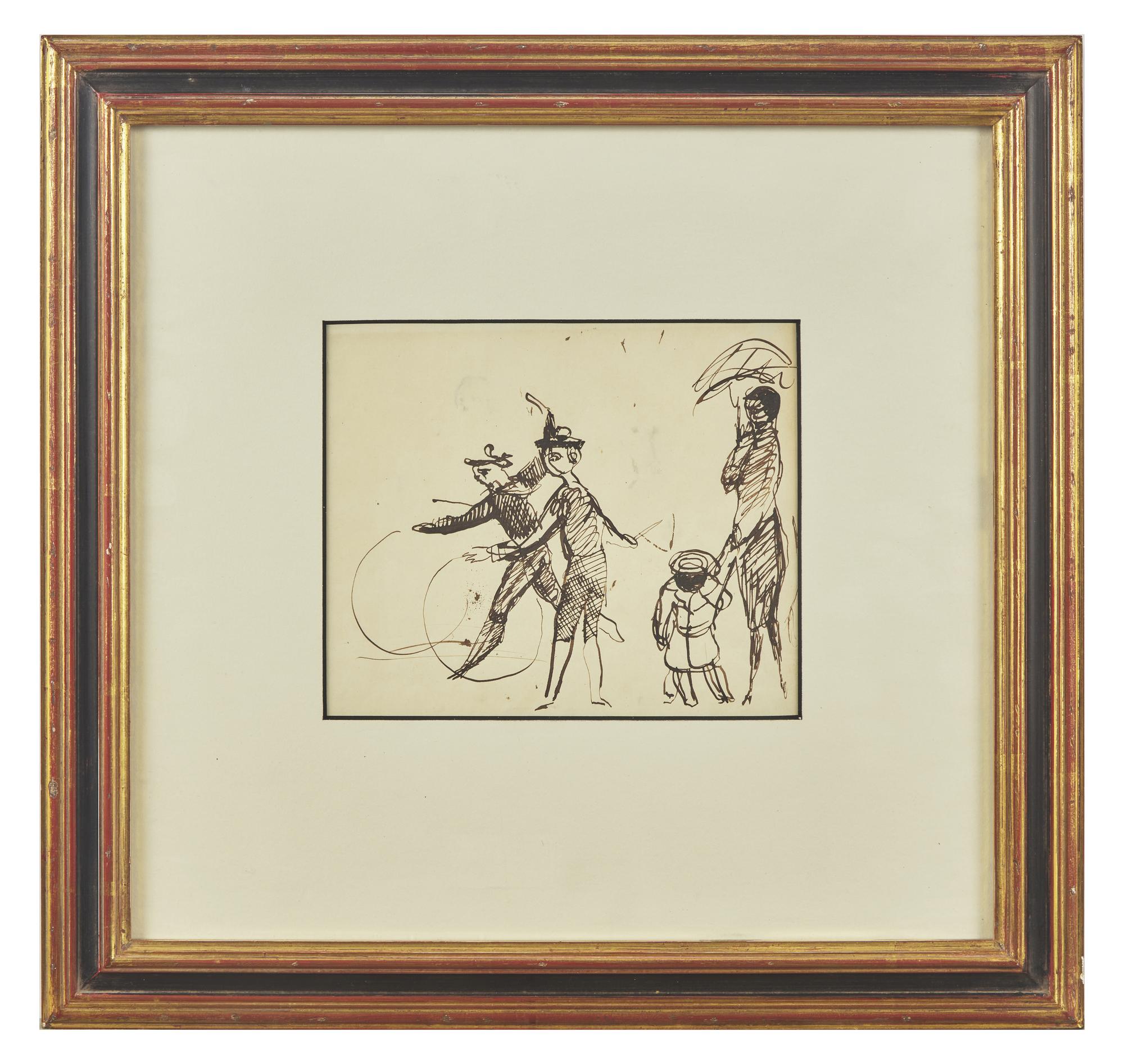 Jeunes Garçons Jouant au Cerceau , 1924-1925