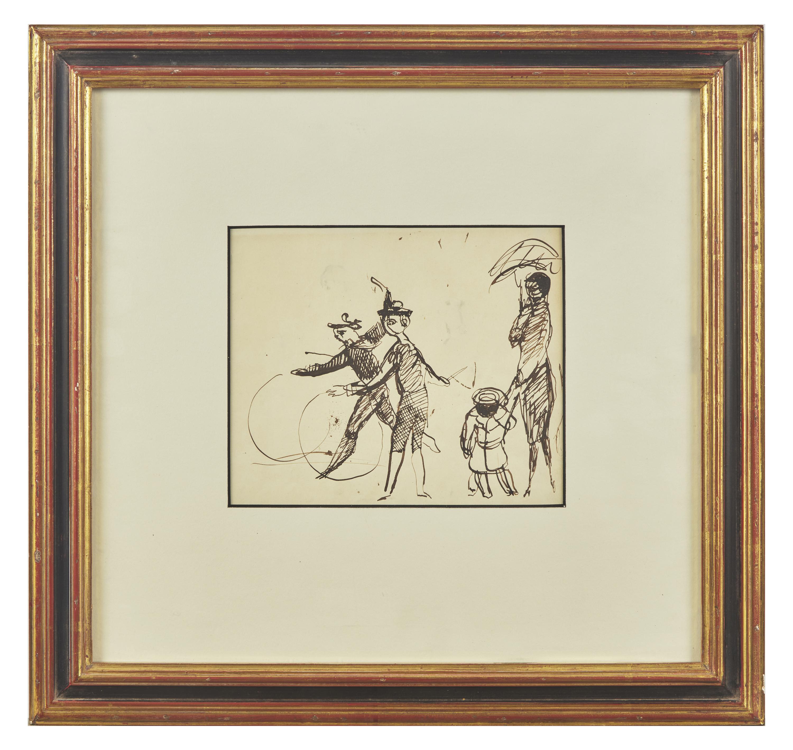 Jeunes Garçons Jouant au Cerceau , 1924-1925