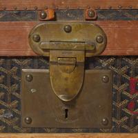 An E. Goyard Ainé Steam Trunk E. Goyard Ainé c. 1920's