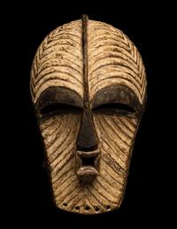 A Songye Wood Female Mask (Kifwebe)