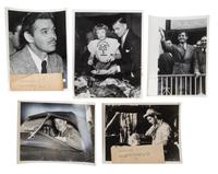 (NATIONAL ENQUIRER; GABLE, CLARK) 5 photos, credits to Wide World Photos to all.