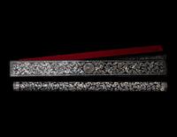 A Chinese and a Southeast Asian Flute — 黑漆螺鈿及窯變釉瓷笛兩支