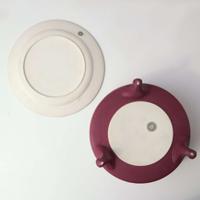 A Wedgwood Crimson Dip Jasperware Ferner and Plate UK, circa 1910