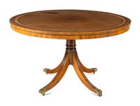 A Regency Style Mahogany Tilt-Top Table