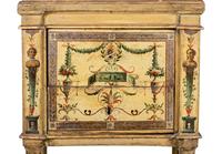 A Pair of North Italian Neoclassical Painted Commodini
