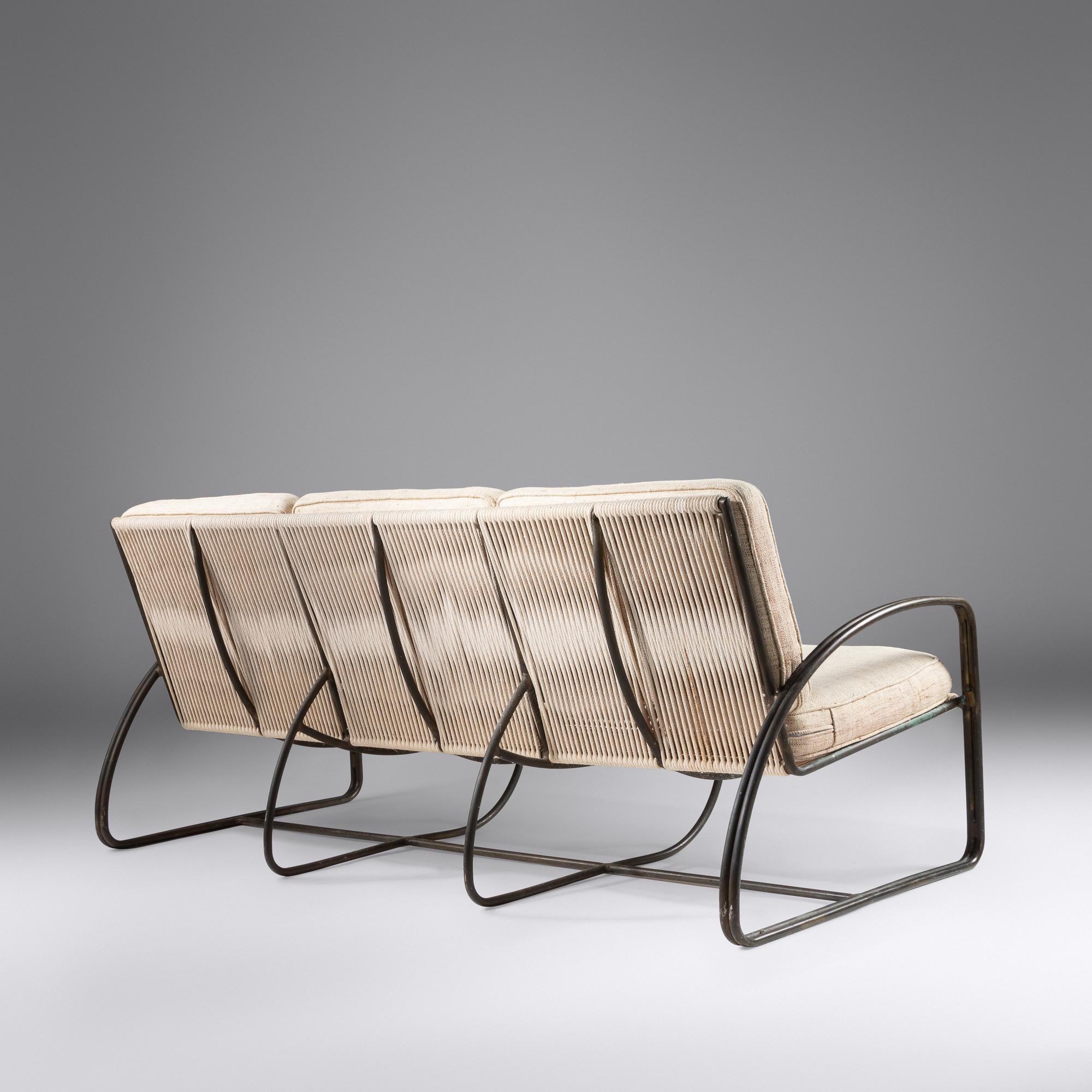 Three-Seat Sofa, c. 1970 Brown Jordan, USA