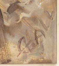 George Hall (20th century) A Woman Wearing Stockings oil on…