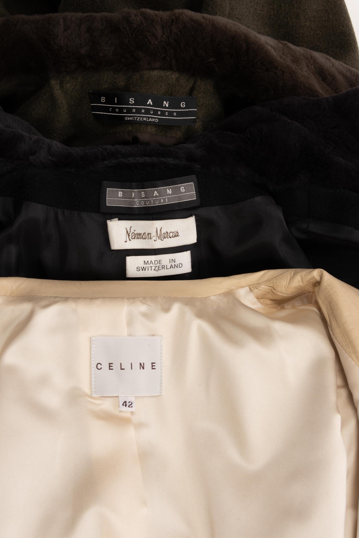 Three Designer Coats: One Celine, Two Bisang