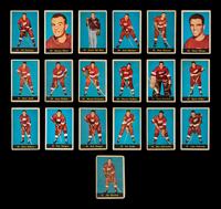 A Collection of Detroit Red Wings 1960-61 Parkhurst Hockey Cards (19)