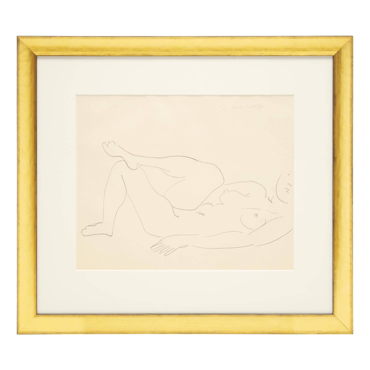 Henri Matisse (French, 1869-1954) — Nu couché au visage incomplet — Étude de jambes, 1925