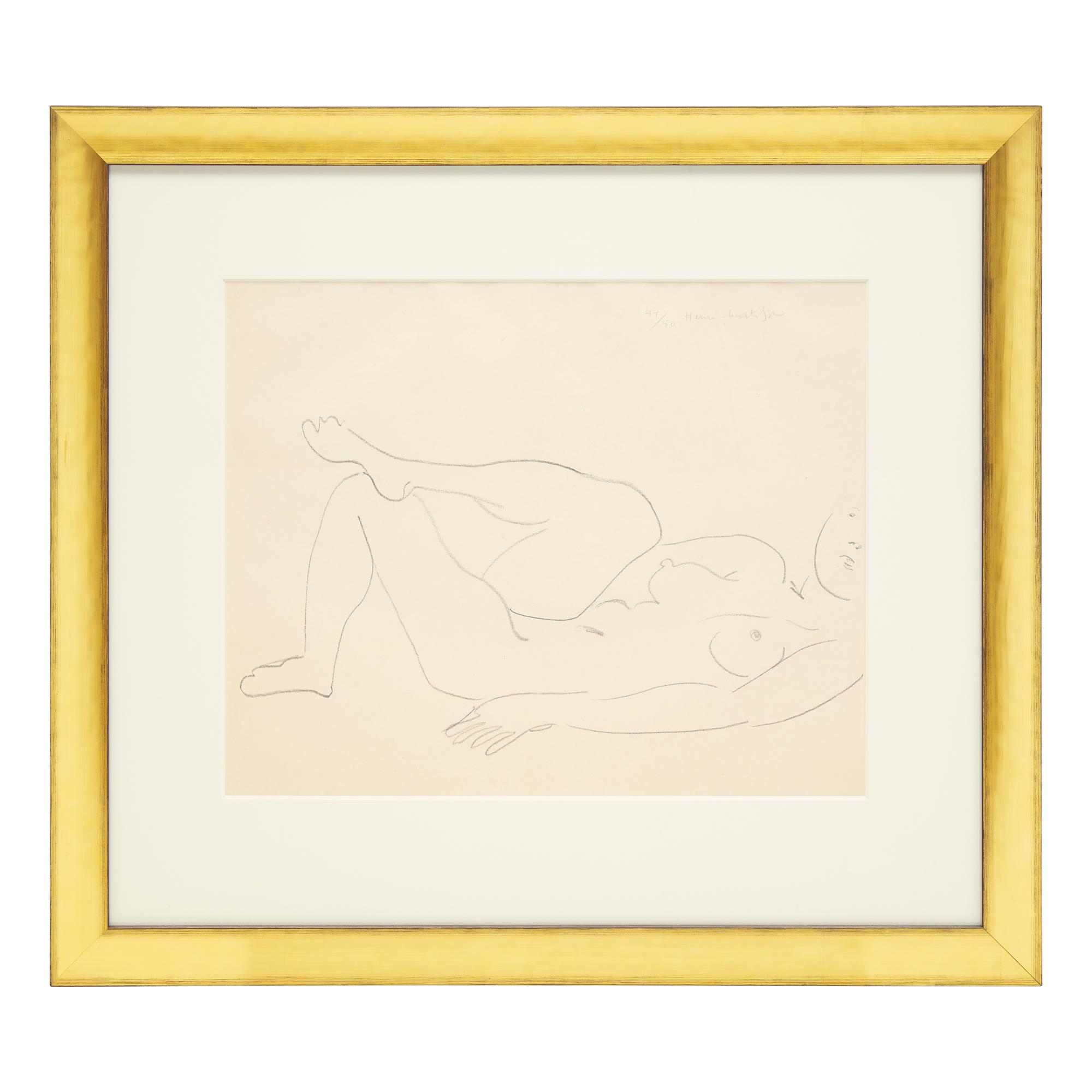 Henri Matisse (French, 1869-1954) — Nu couché au visage incomplet — Étude de jambes, 1925