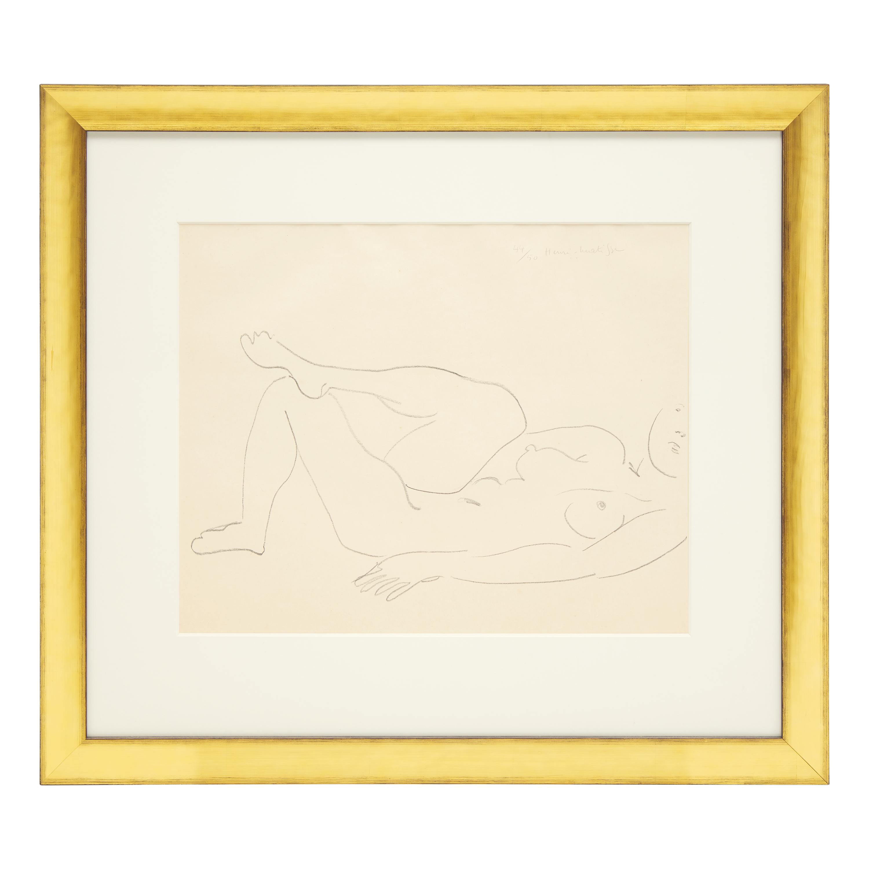 Henri Matisse (French, 1869-1954) — Nu couché au visage incomplet — Étude de jambes, 1925