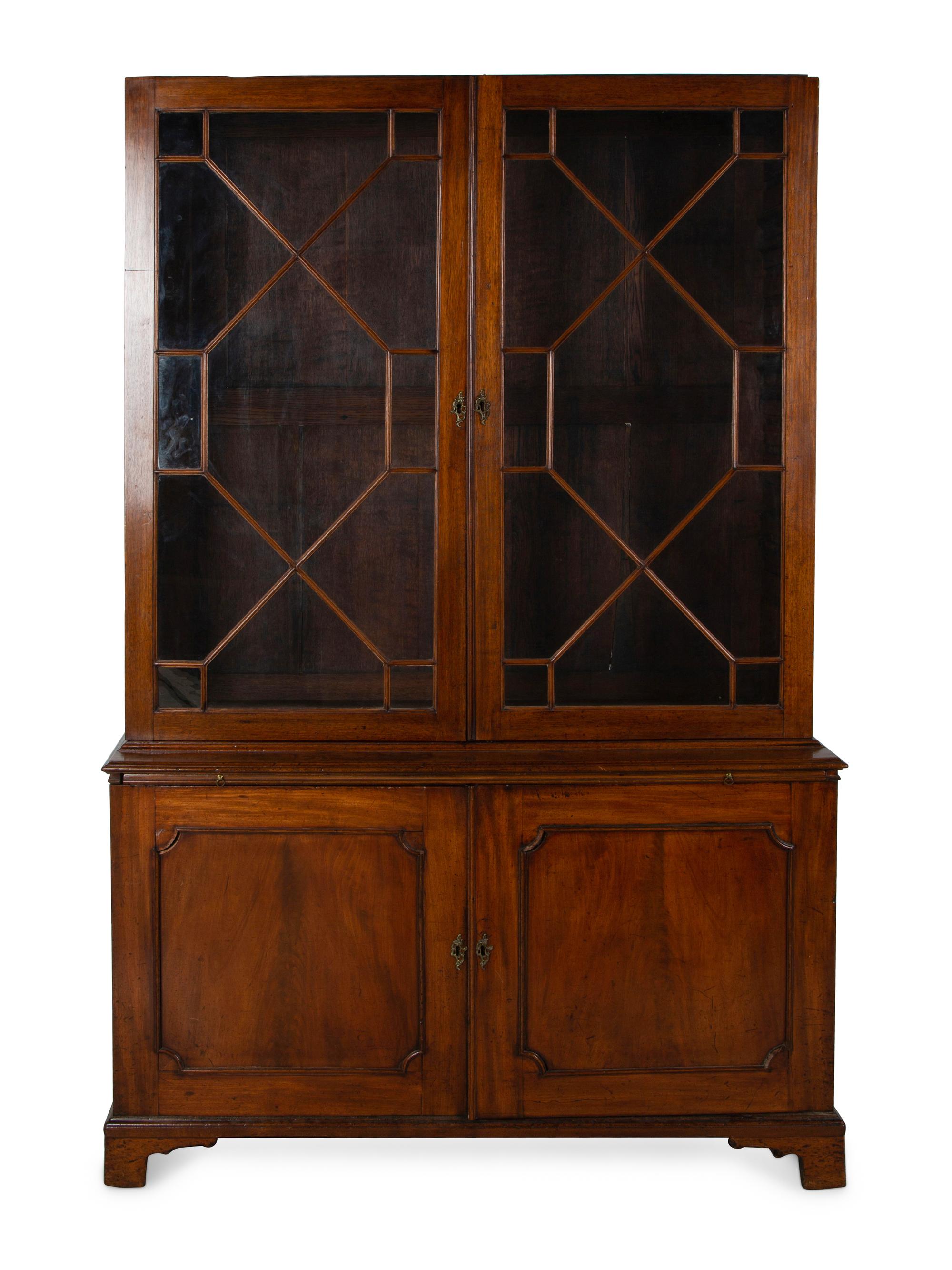 A George III Style Mahogany Bookcase — 19TH CENTURY