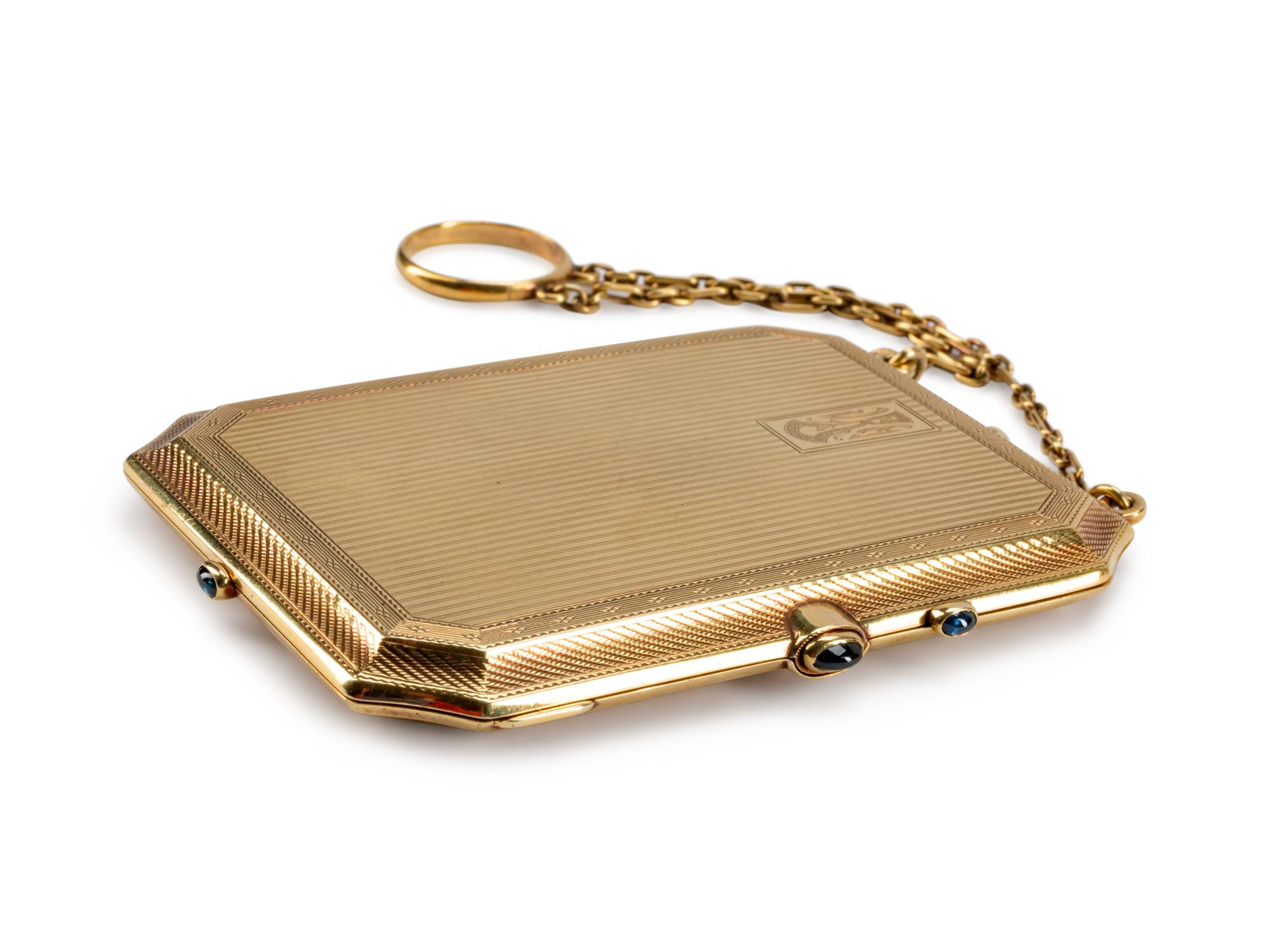 An American Art Deco 14K Gold Compact — Circa 1930