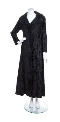 A Black Broadtail Evening Coat,