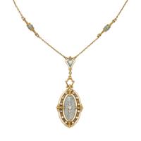 COLLECTION OF YELLOW GOLD AND SEED PEARL NECKLACES