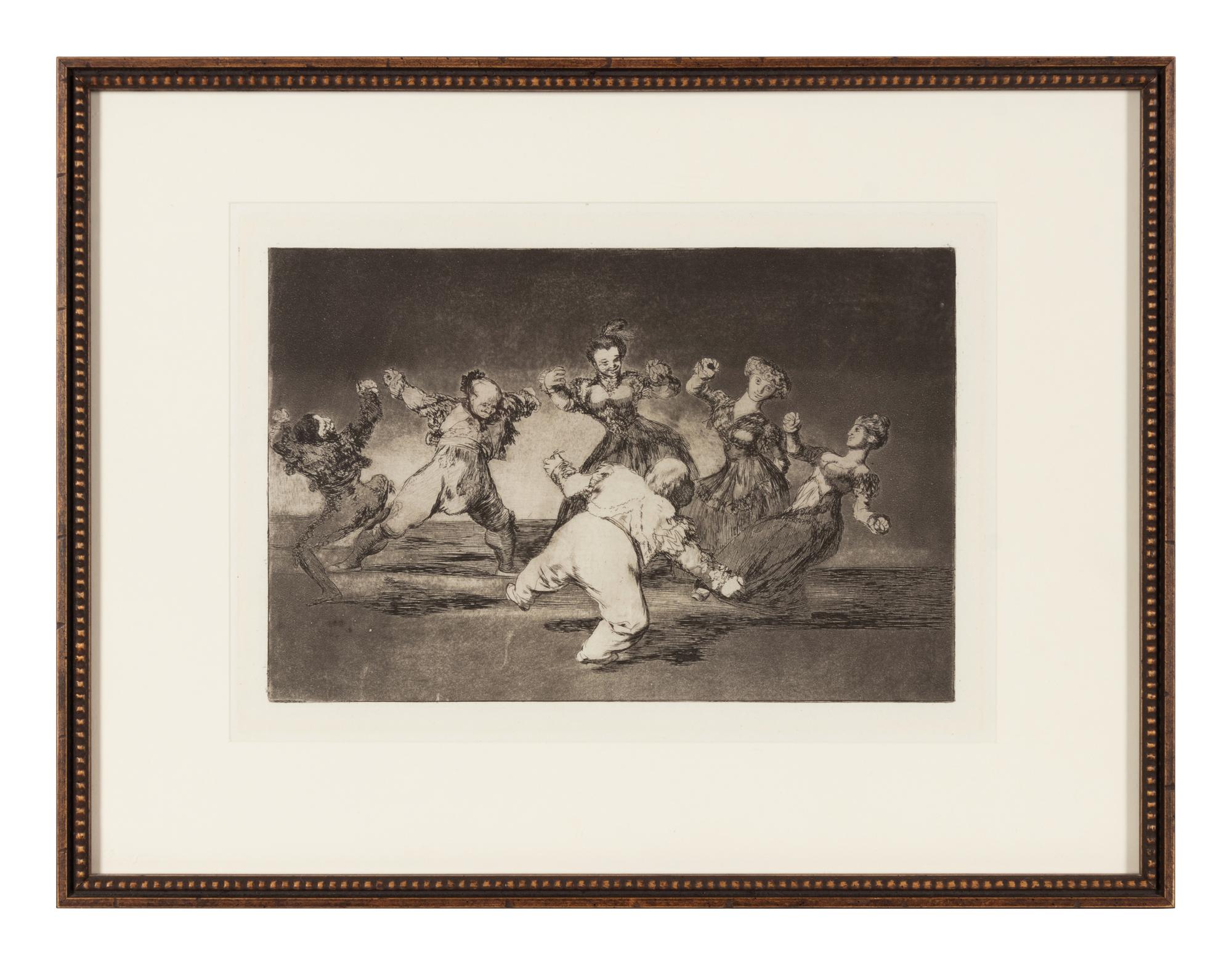 If Marina Will Dance, She Has to Take the Consequences (plate 12 from Los Proverbios)