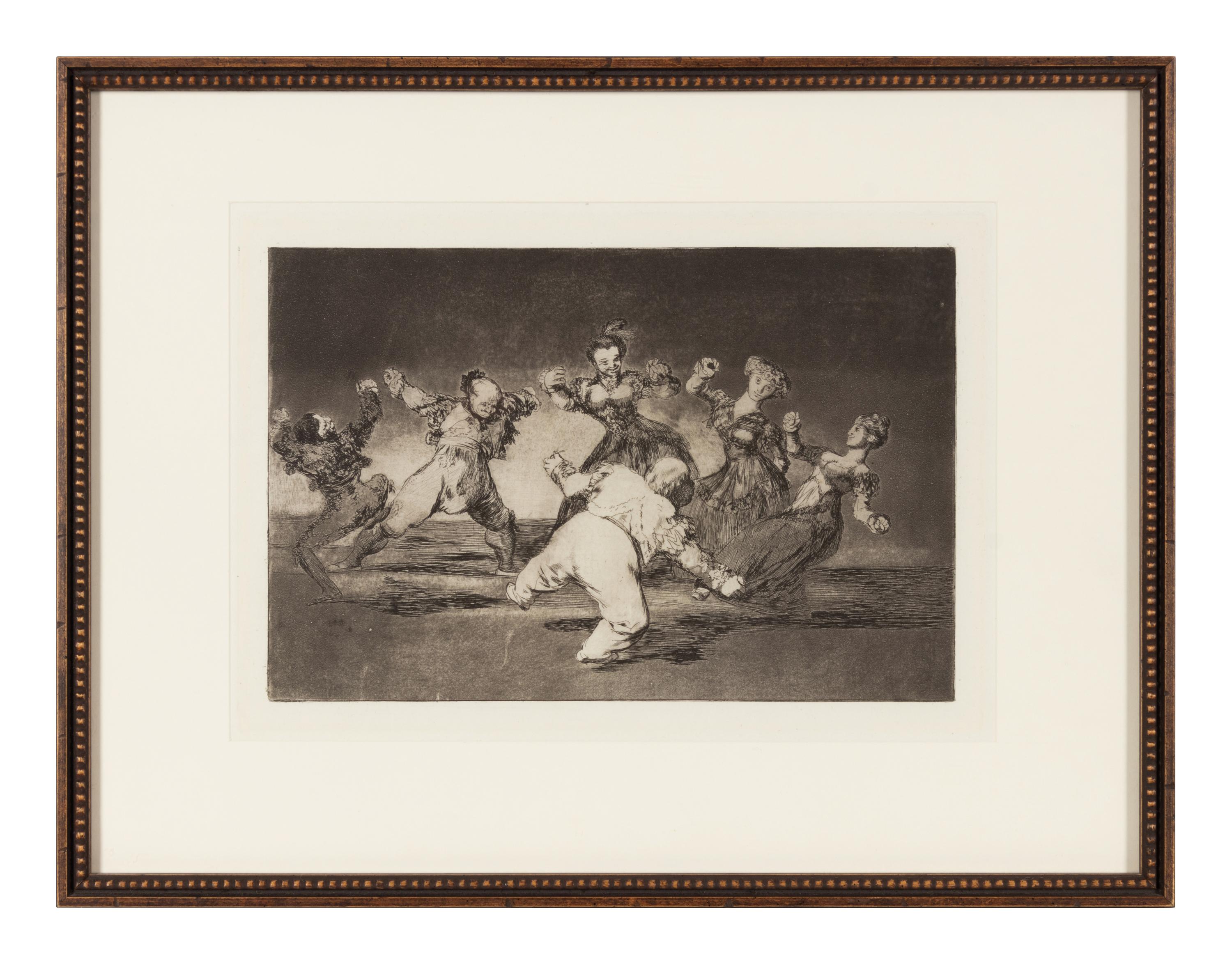 If Marina Will Dance, She Has to Take the Consequences (plate 12 from Los Proverbios)