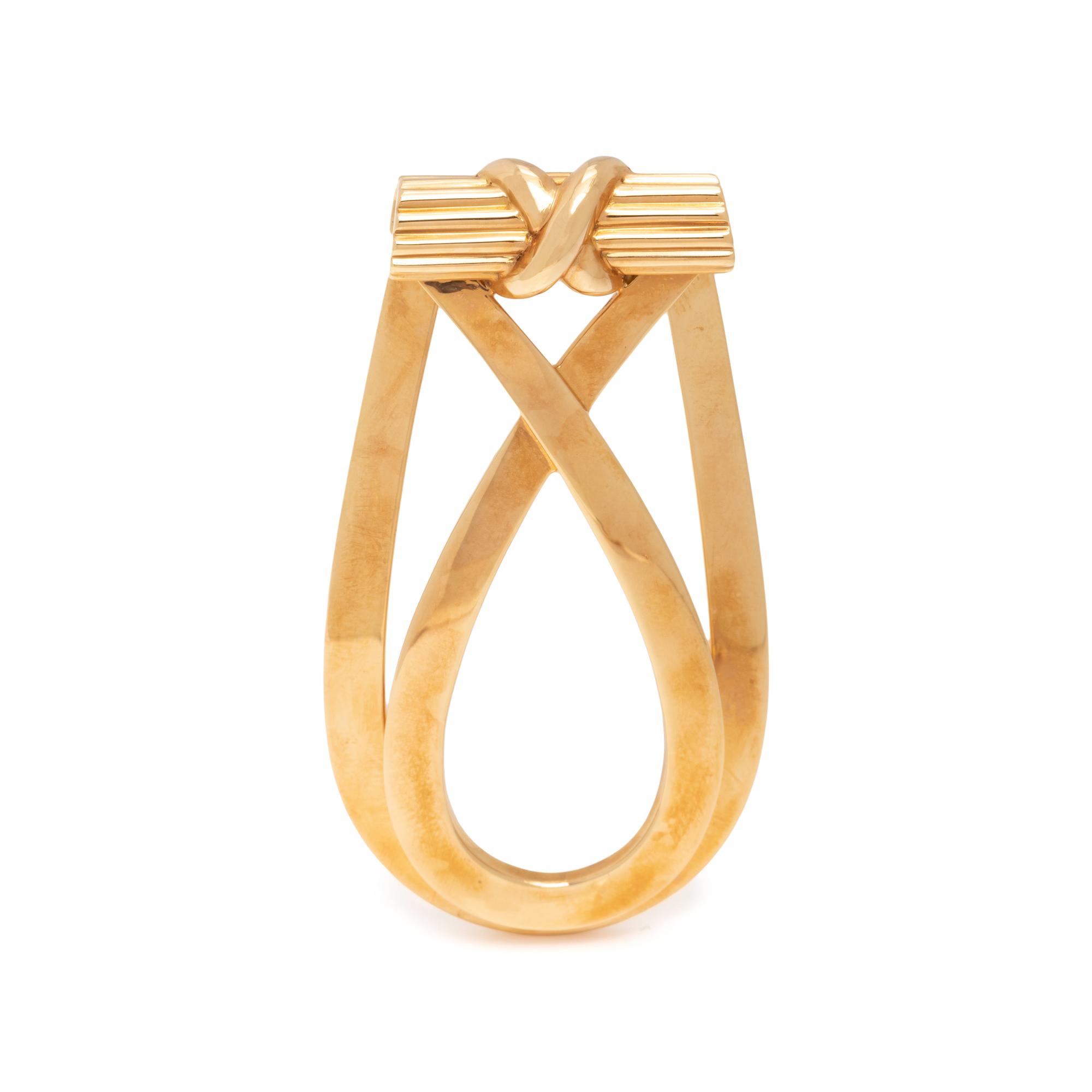 HERMÈS, YELLOW GOLD MONEY CLIP