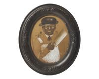 [FOLK ART] ROMANO, Antonio (Italian-American, 1953-2018). The Butcher, d ated "2012 / 2013."