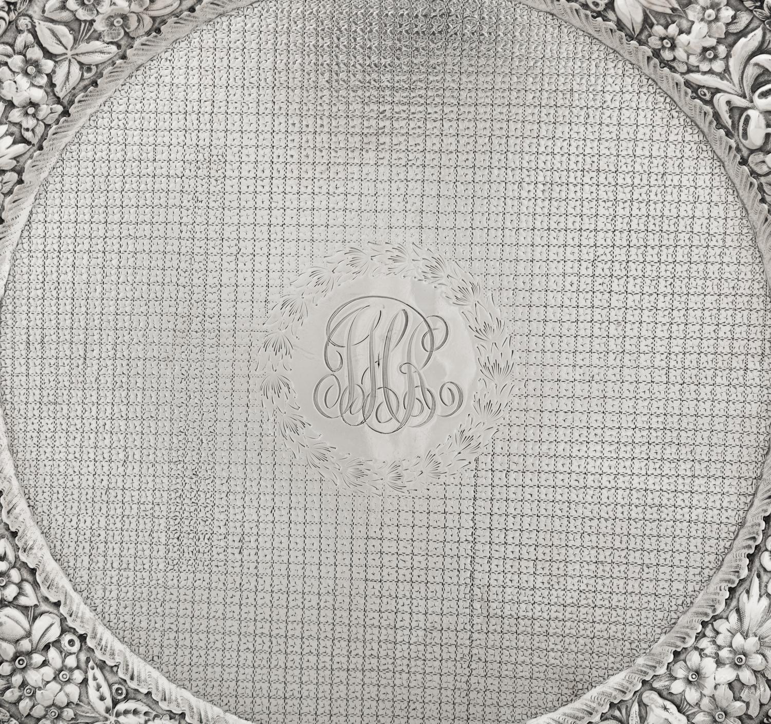 An American Silver Repoussé Tray