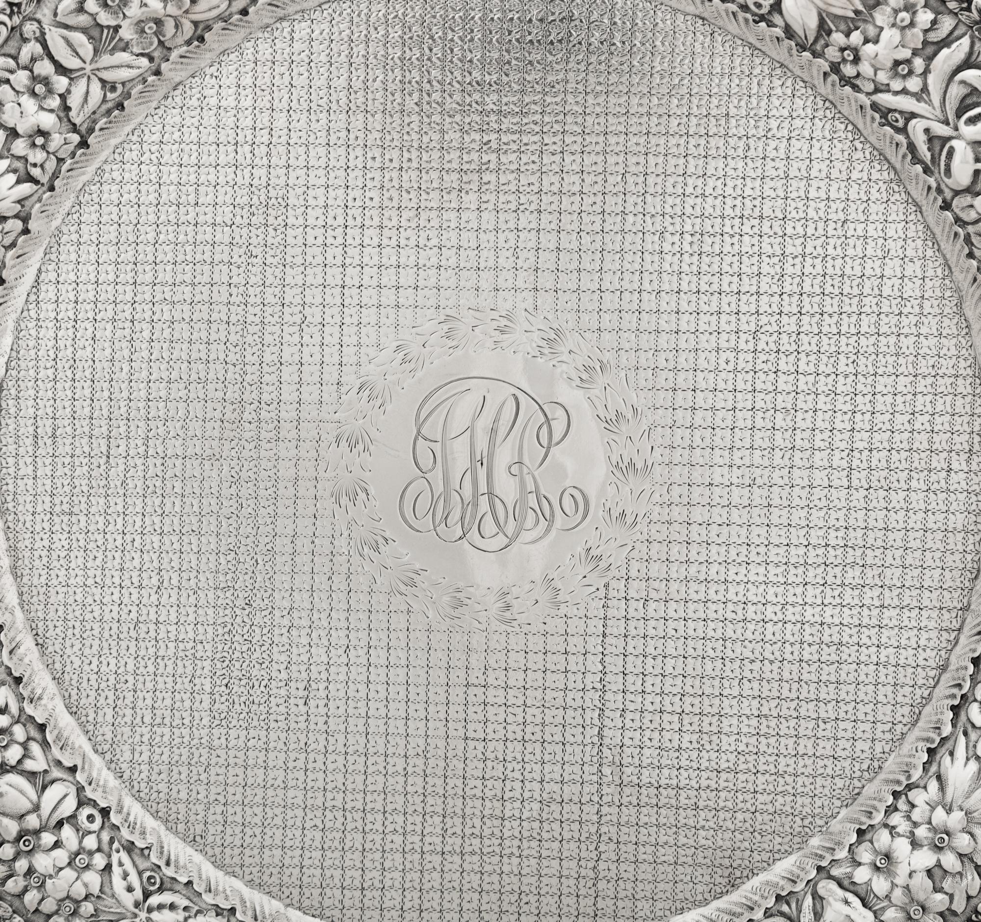 An American Silver Repoussé Tray