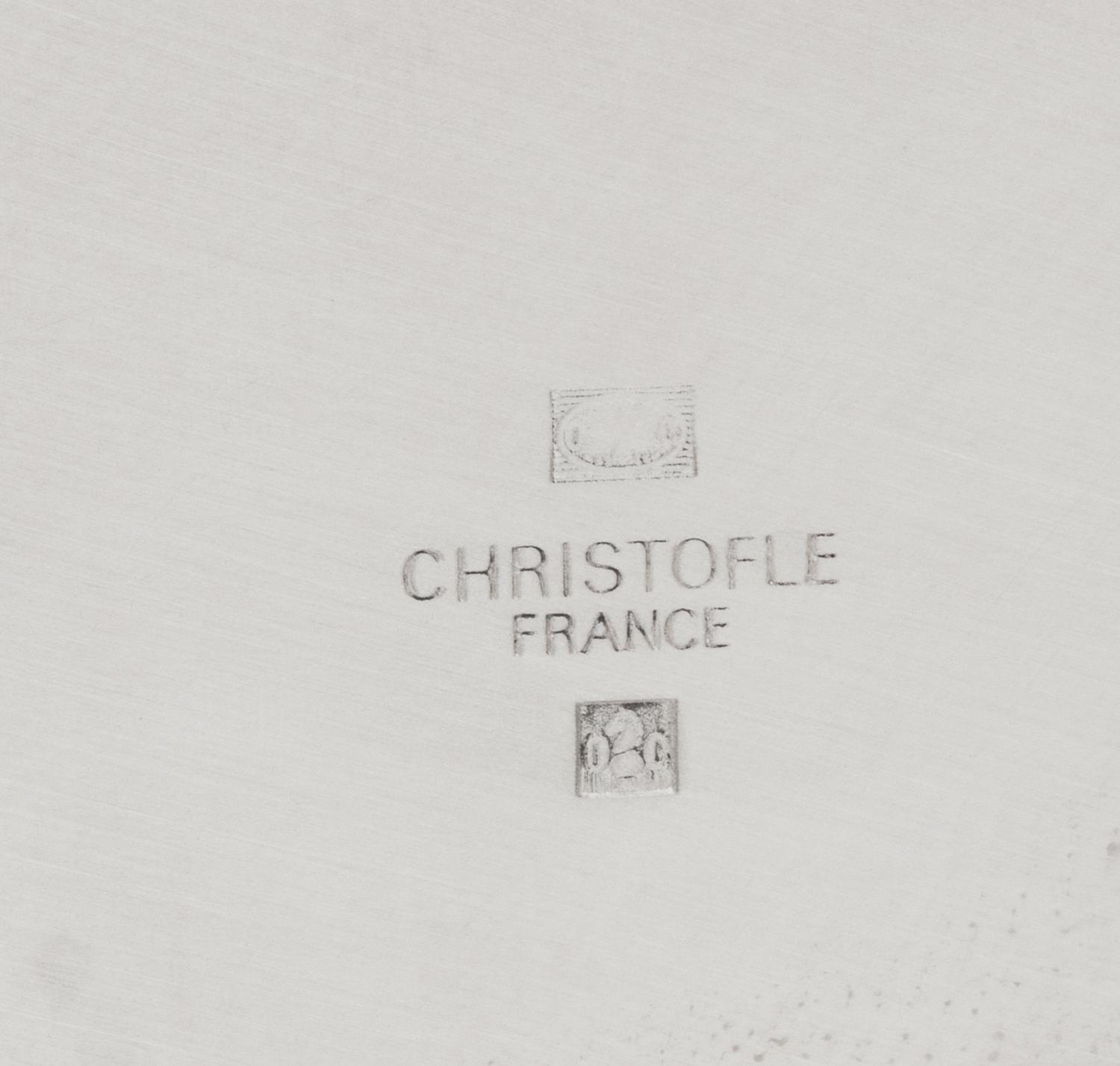 A Set of Thirteen Christofle Silver-Plate Chargers